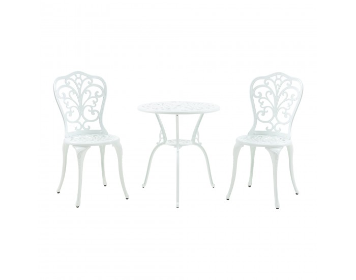 Lupsam Бистро комплект от 3 части, лят алуминий, бял []