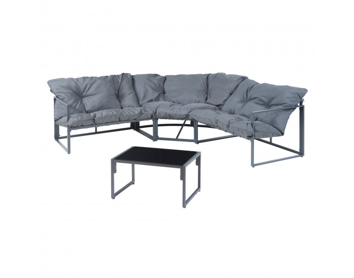 Холна гарнитура Karg тъмносив []