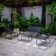 Стоманен комплект градински мебели Andria, 4 части, антрацитно сиво []