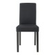 Комплект трапезарни столове Hamburg от 4 бр., черен текстил []