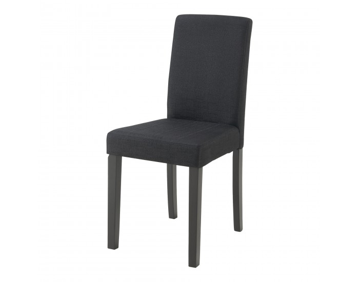 Комплект трапезарни столове Hamburg от 4 бр., черен текстил []