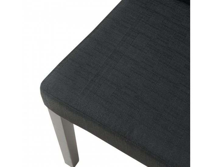 Комплект трапезарни столове Hamburg от 4 бр., черен текстил []