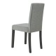 Комплект трапезарни столове Hamburg от 4 бр., текстил, светло сиво []