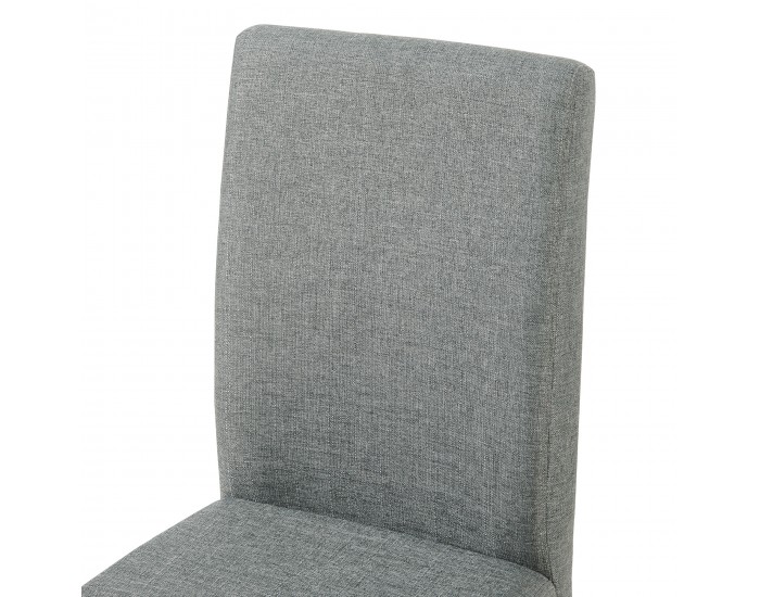Комплект трапезарни столове Hamburg от 4 бр., текстил, светло сиво []
