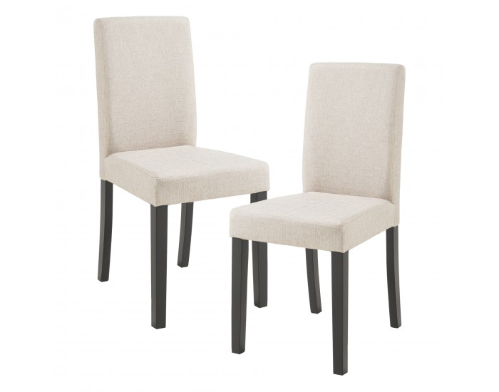Комплект трапезарни столове Hamburg от 2 бр., текстил бежов []