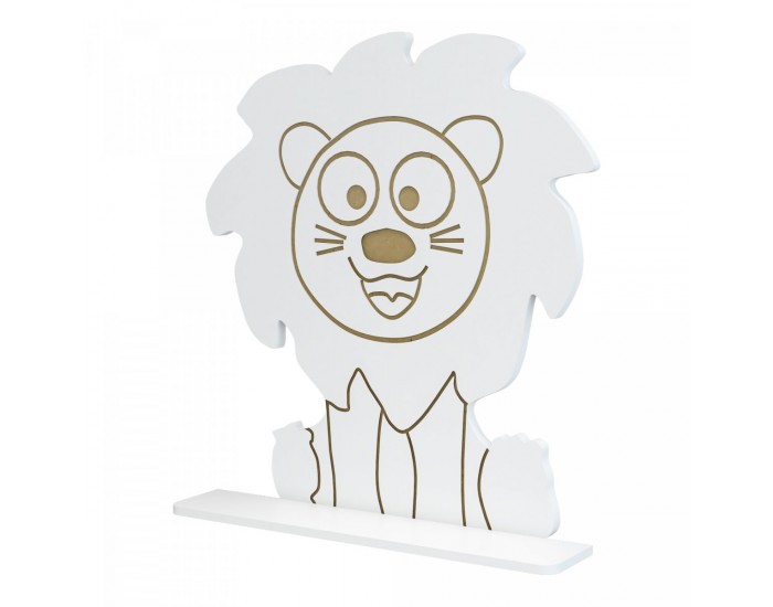 Детски стенен рафт Korsør във формата на лъв []