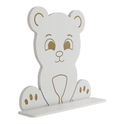 Детски стенен рафт Korsør във формата на мече [] - Дневна