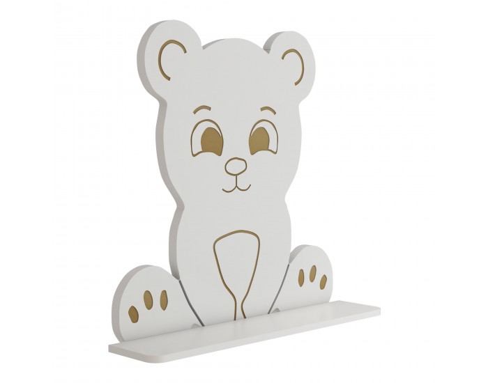 Детски стенен рафт Korsør във формата на мече []