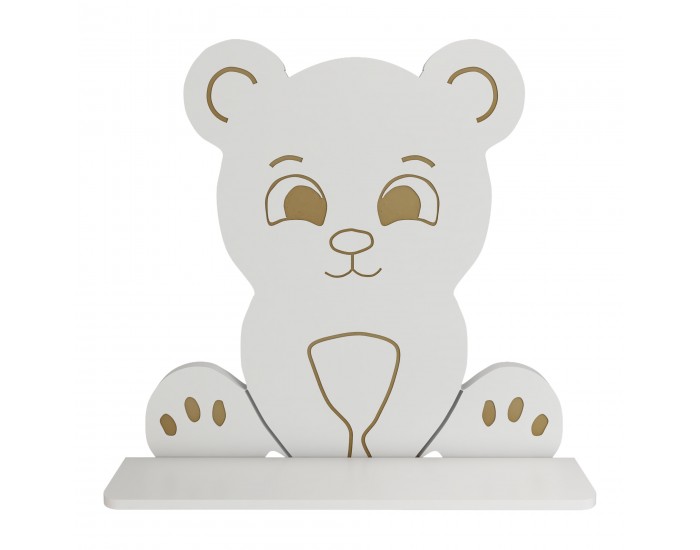 Детски стенен рафт Korsør във формата на мече []