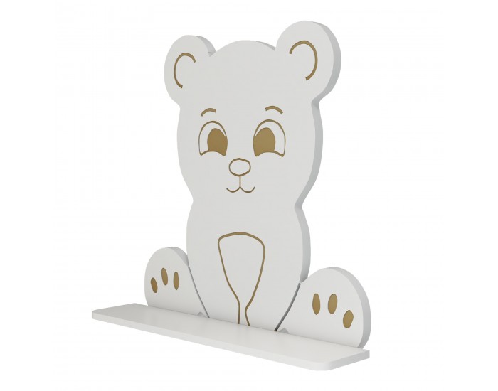 Детски стенен рафт Korsør във формата на мече []