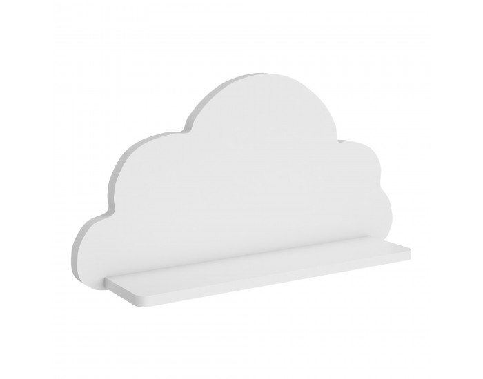 Стенен рафт Skanderborg 25x45x10cm форма на облак []