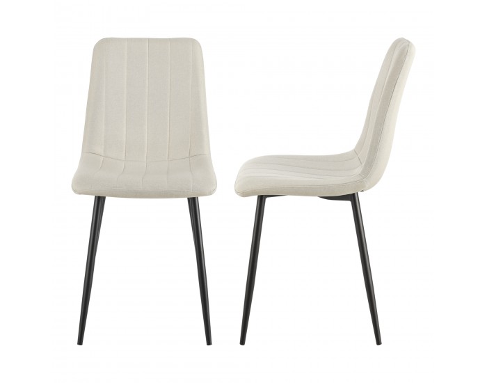 Комплект трапезарни столове Elsern 4 бежови []