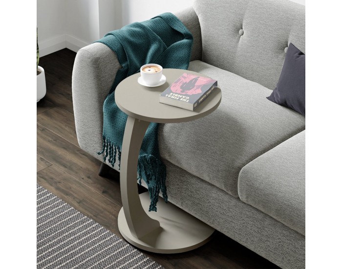 Помощна маса Holeby 56 x Ø 38 cm пясъчник []