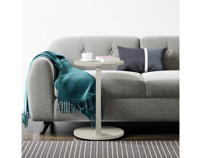 Помощна маса Holeby 56 x Ø 38 cm пясъчник []