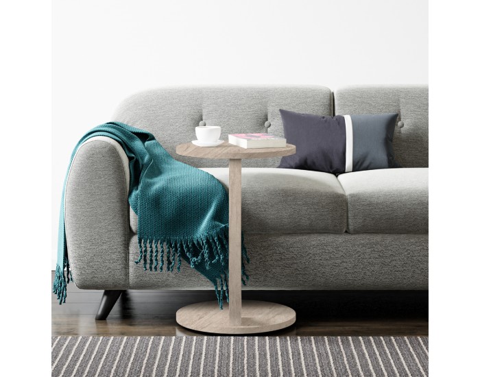 Помощна маса Holeby 56 x Ø 38 cm травертин []