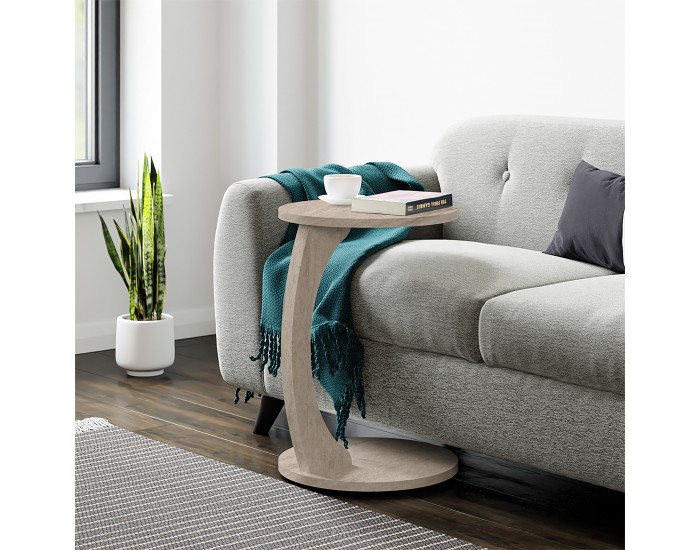 Помощна маса Holeby 56 x Ø 38 cm травертин []