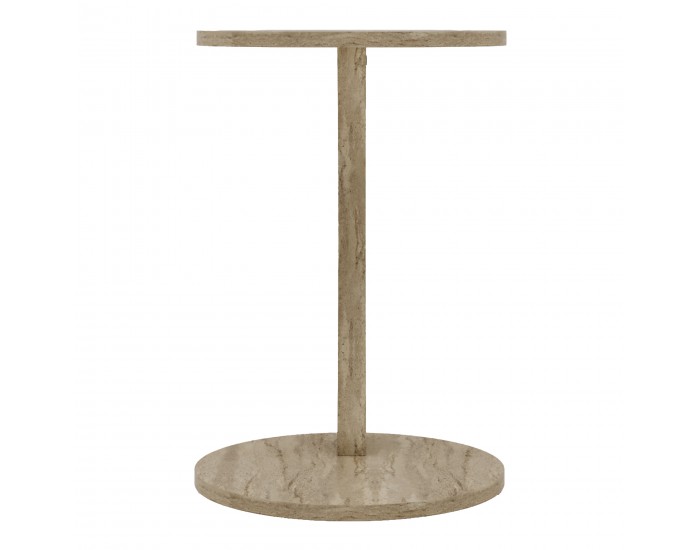 Помощна маса Holeby 56 x Ø 38 cm травертин []