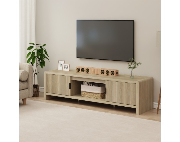 Шкаф за ТВ Lukkodso 150x40x40 см визия дъб []