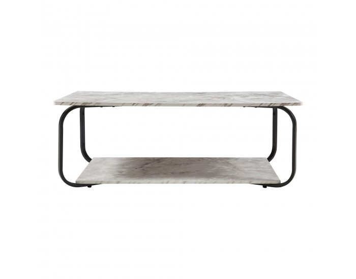 Холна маса Kolta 120x60x43 см мраморна визия, бяла []