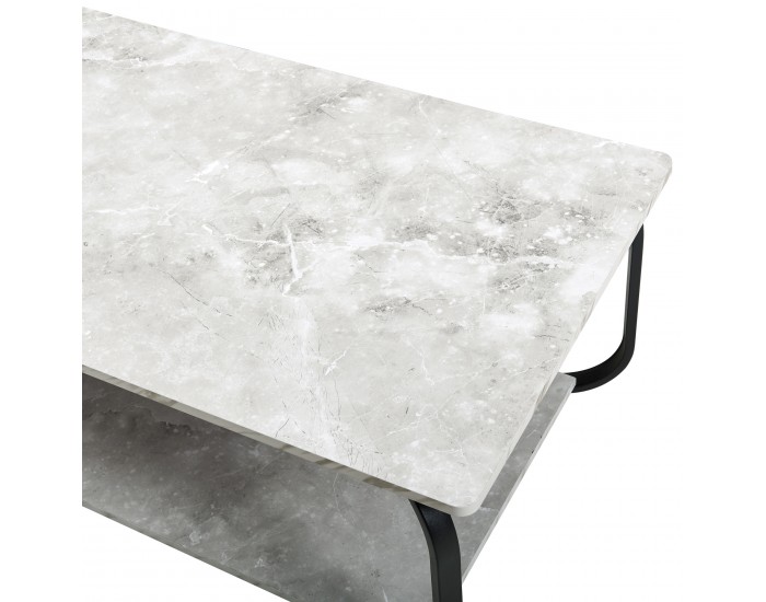 Холна маса Kolta 120x60x43 см мраморна визия, бяла []