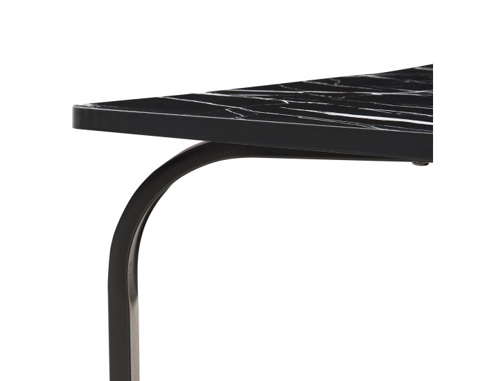 Холна маса Kolta 120x60x43 см мраморна визия, черна []