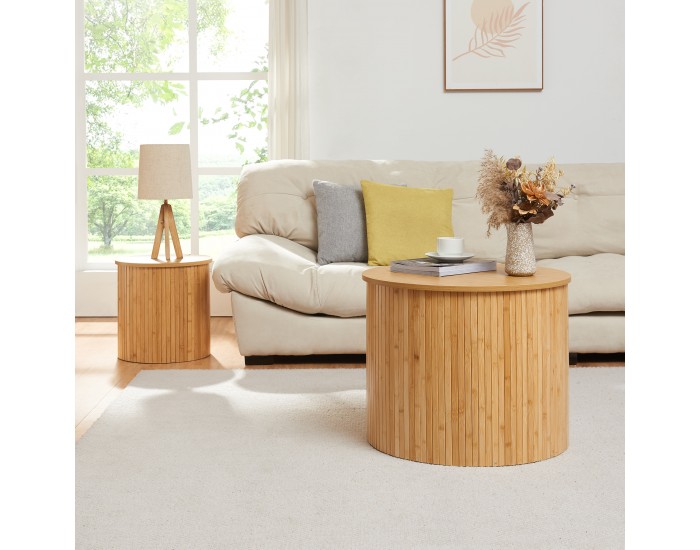 Холна маса Ledepid 48xØ60 см естествен []