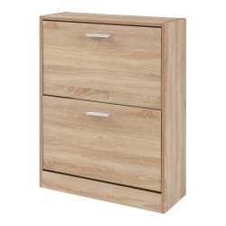 Шкаф за обувки Sykkylven 81x63x24 см с 2 врати дъб сонома [] - Sonata G