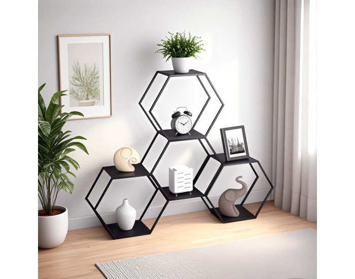 Комплект рафтове Tand от 4 части, черна стомана []