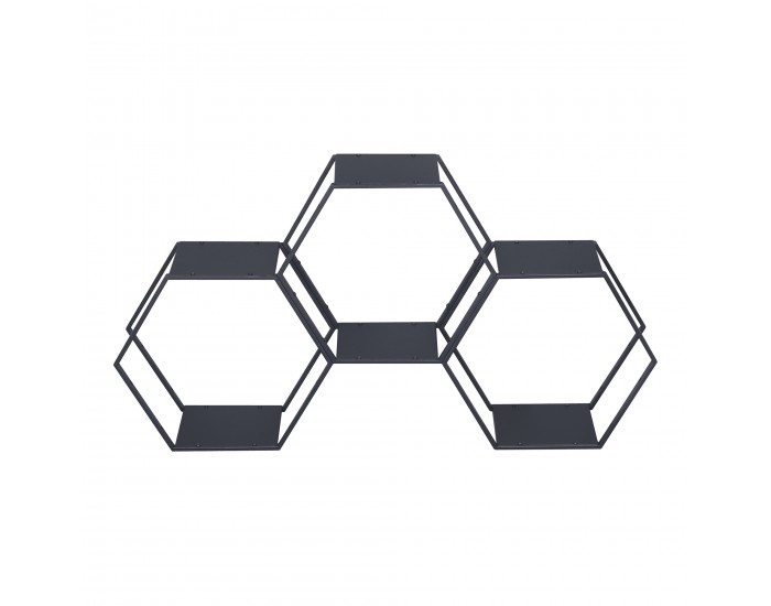 Комплект рафтове Tand от 3 части, черна стомана []