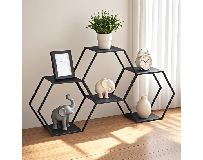 Комплект рафтове Tand от 3 части, черна стомана []