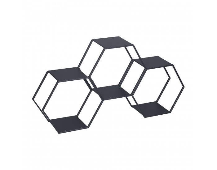 Комплект рафтове Tand от 3 части, черна стомана []