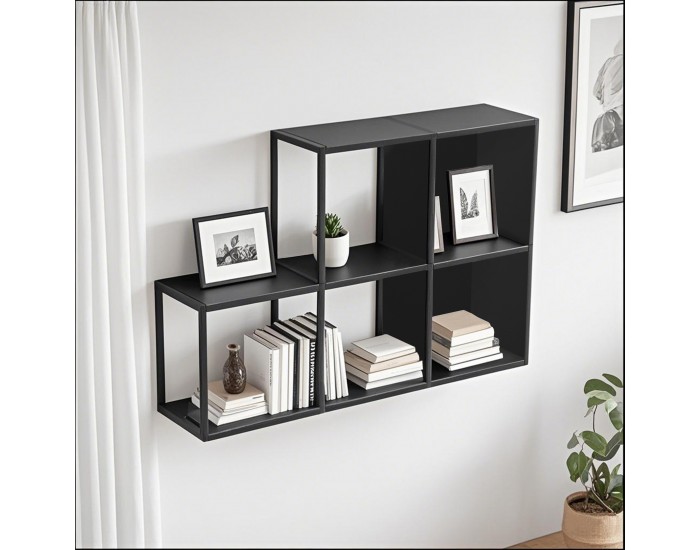 Nostened стенен комплект от 5 броя с гръб и странична стена черни []