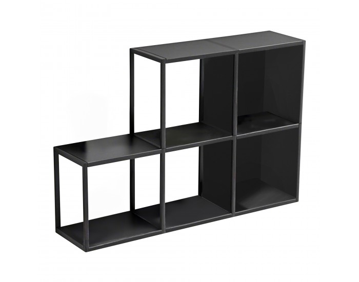 Nostened стенен комплект от 5 броя с гръб и странична стена черни []