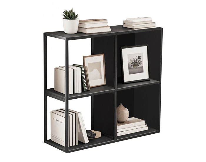 Nostened стенен комплект от 4 броя с гръб и странична стена черни []