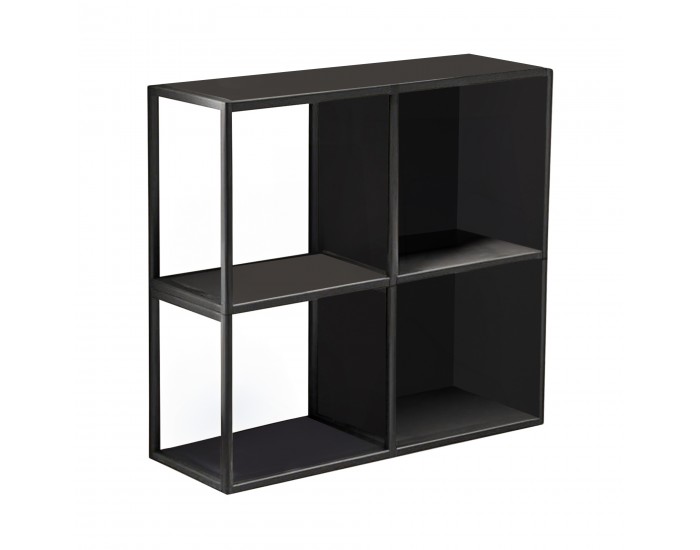 Nostened стенен комплект от 4 броя с гръб и странична стена черни []