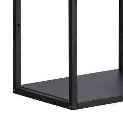 Стенен рафт Nostened комплект от 5 черни [] - Дневна