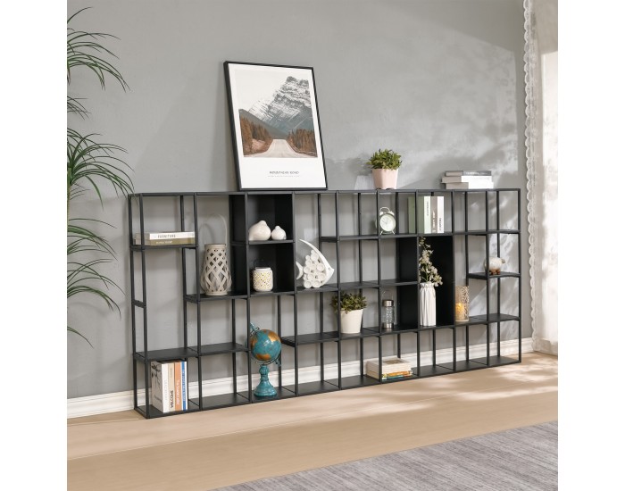 Стенен рафт Nostened комплект от 3 черни []