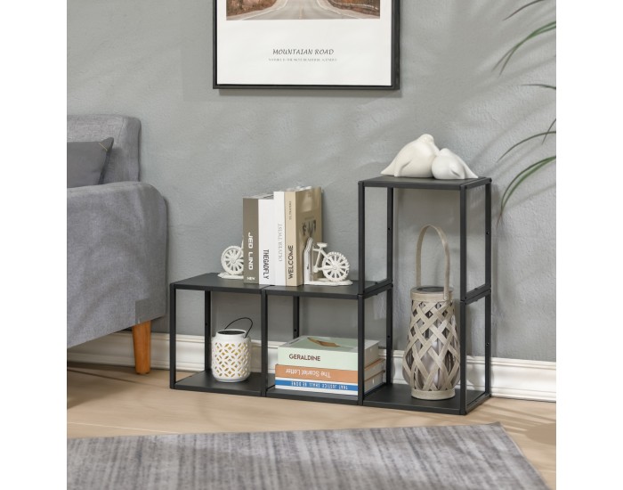 Стенен рафт Nostened Комплект от 4 черни []