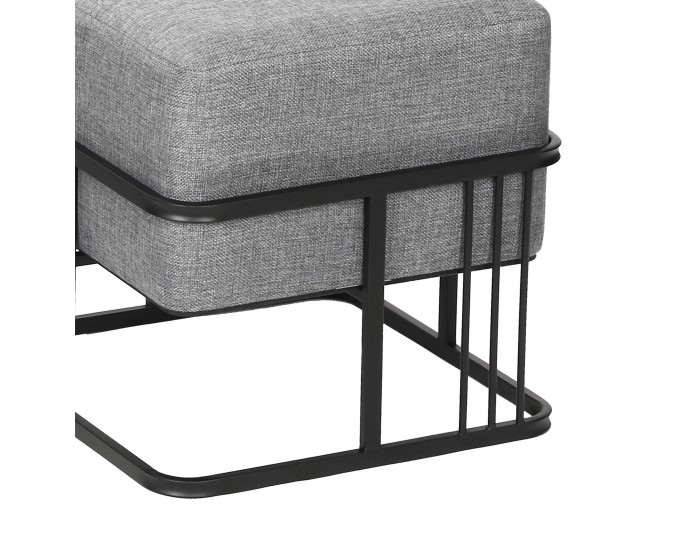 Мултифункционална табуретка Tas комплект от 2 квадратни светлосиви []