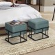 Мултифункционална табуретка Tas комплект от 2 квадратни зелени []
