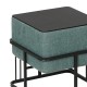 Мултифункционална табуретка Tas комплект от 2 квадратни зелени []