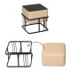Мултифункционална табуретка Tas комплект от 2 квадратни бежови []