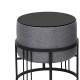Мултифункционална табуретка Tas комплект от 2 кръгли тъмносиви []