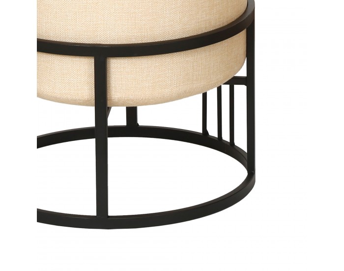 Мултифункционална табуретка Tas комплект от 2 кръгли бежови []