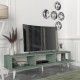 ТВ шкаф Kullila 160x35x40 см Зелен/Бял []