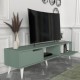 ТВ шкаф Kullila 160x35x40 см Зелен/Бял []