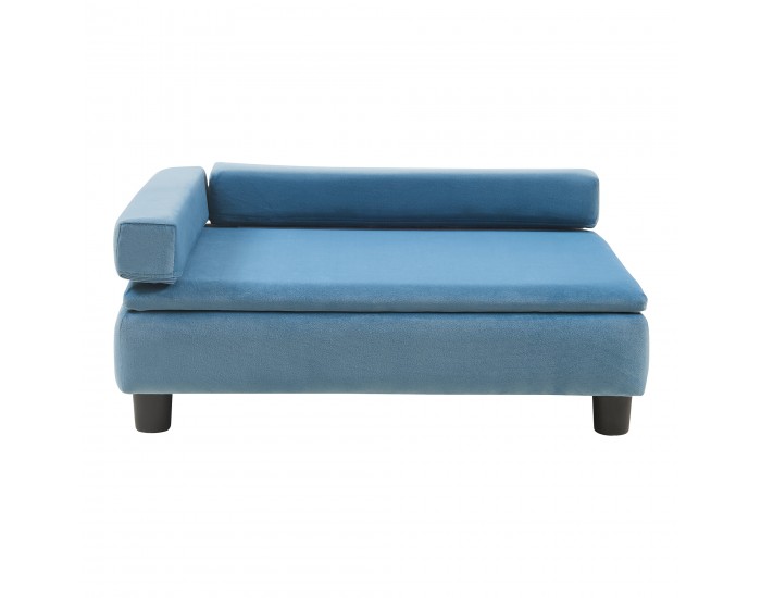 Легло за домашни любимци Salkonssad 60x45x24 см кадифено синьо []