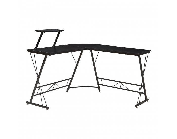 Yremso L-образно бюро 122x122x98 см Черно []