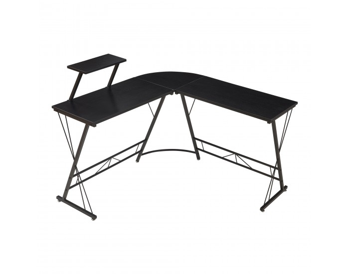 Yremso L-образно бюро 122x122x98 см Черно []