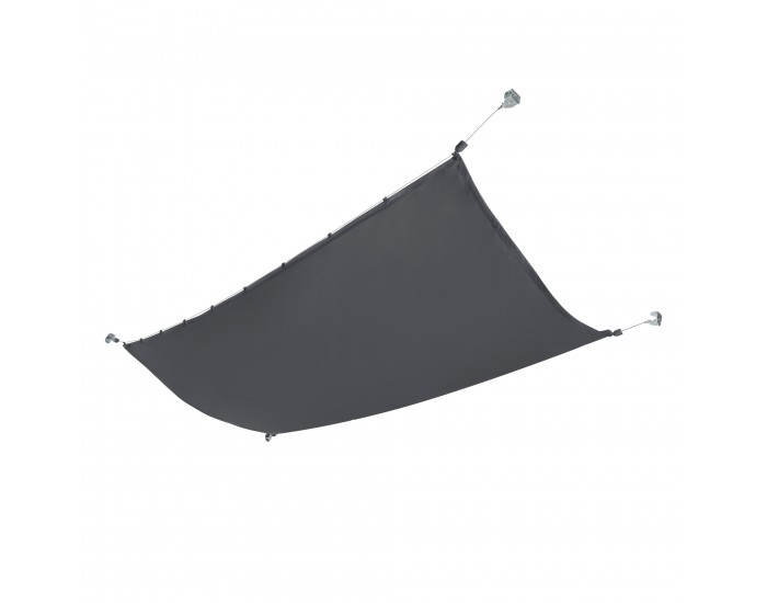 Въжена тента Брага 140х420 см тъмно сива